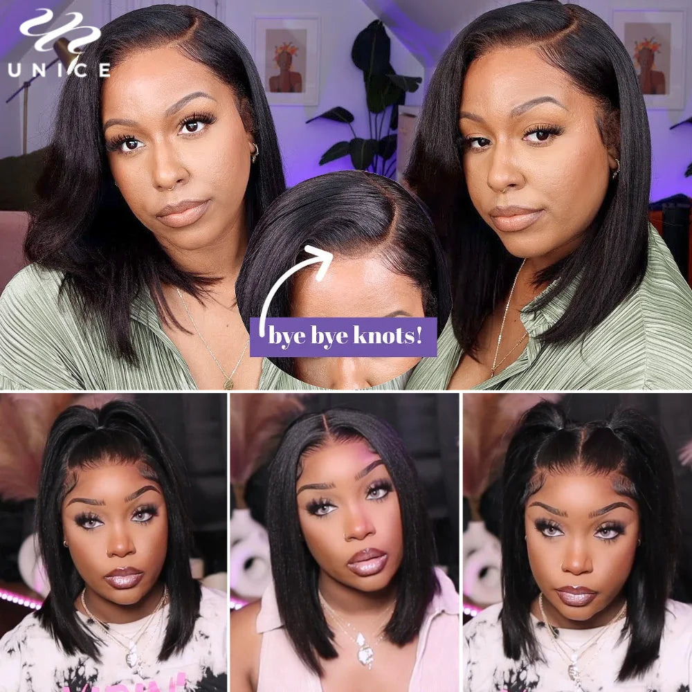 Yaki Straight Bob 7x5 & 13x4 Wig