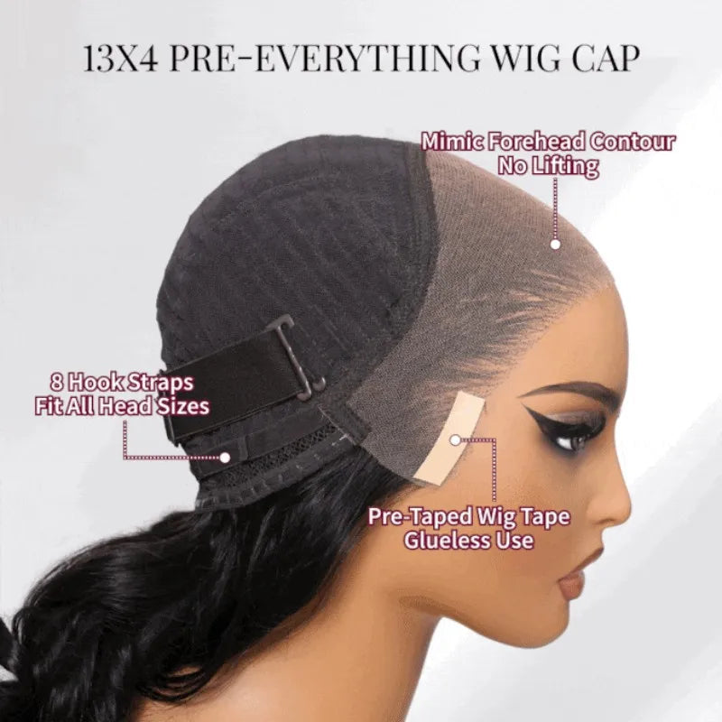 UNice 13x4 Blonder Blonde Blonde Frontalt Blondt Hår