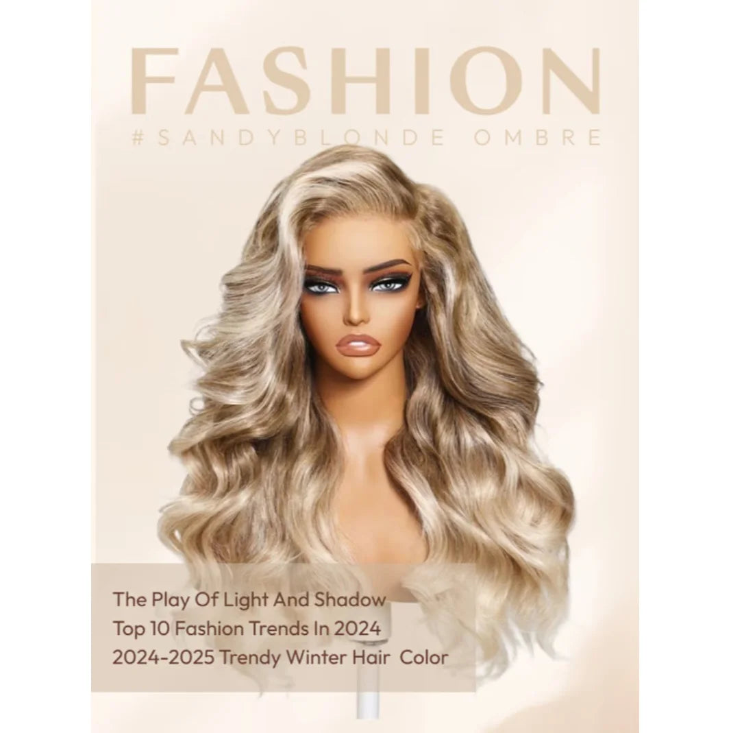 UNice 13x4 Blonder Blonde Blonde Frontalt Blondt Hår