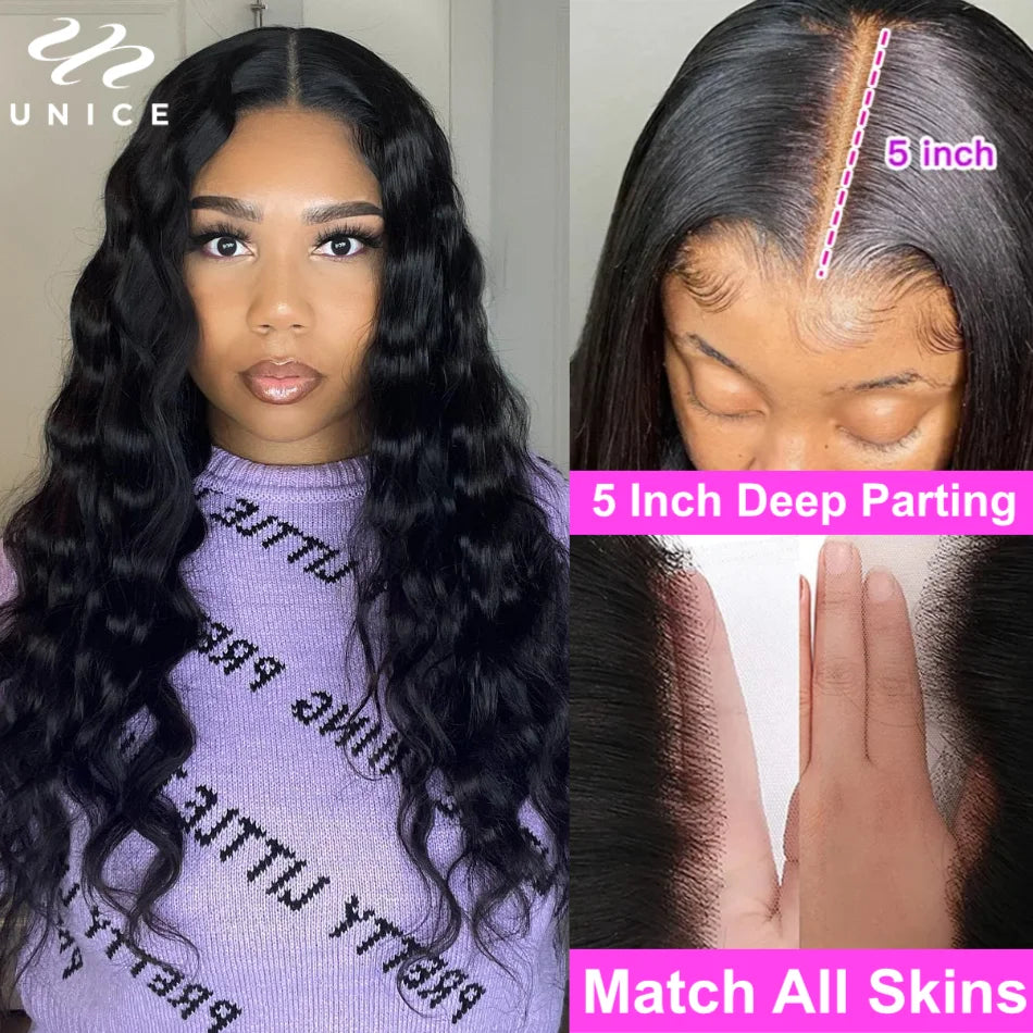 UNICE Ultra-Tynn 5X5 HD Blonde Parykk