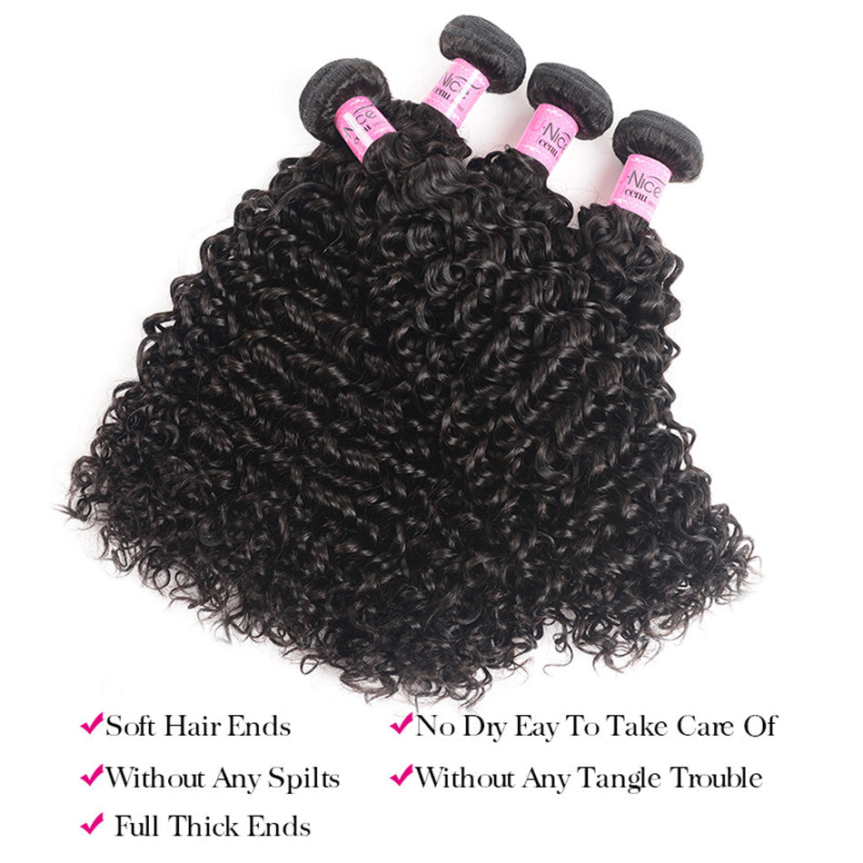 Curly Weave Brazilian Human Hair Bundles