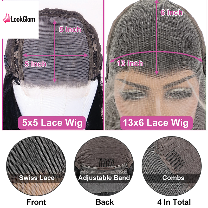 Transparent Straight Lace Frontal Wig Lookglam