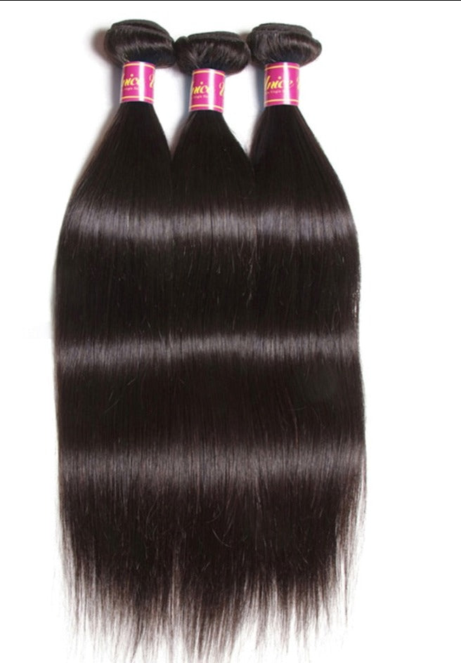 Brazilian Bone Straight 100% Human Virgin Hair Extension Bundles