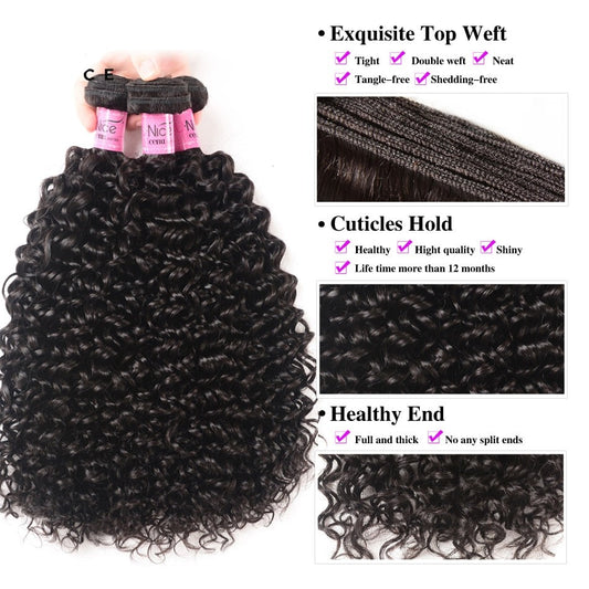 Curly Weave Human Hair Bundles