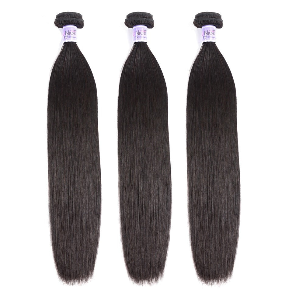 Malaysian Straight Hair Weave Bundles Human Hair 3pcs  Bundles