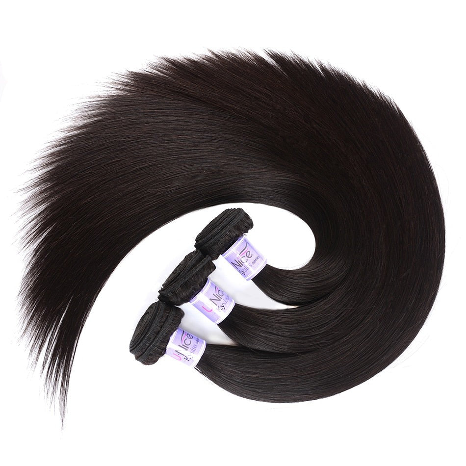 Malaysian Straight Hair Weave Bundles Human Hair 3pcs  Bundles