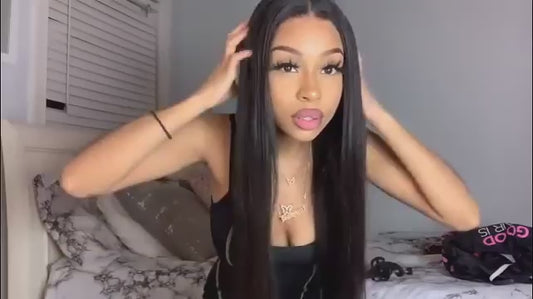 Transparent Straight Lace Frontal Wig